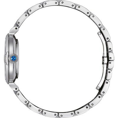 Pre-owned Citizen Silver Womens Analogue Watch L May Bells Em1060-87n