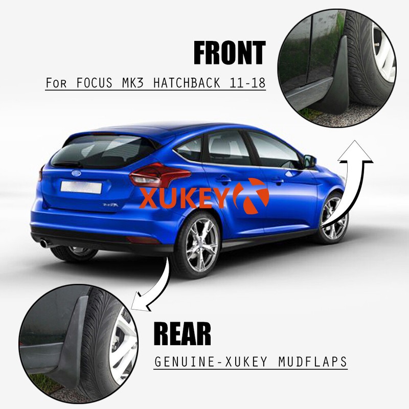 UK Mudflaps For Ford Focus 3 Hatchback Mk3 1218 Splash Guards Mud