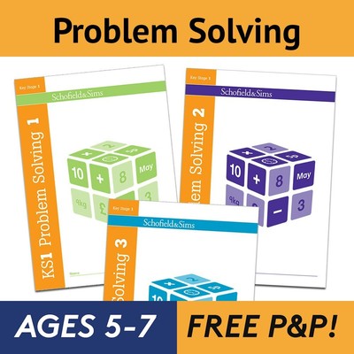 KS1 Problem Solving Workbooks Pack for Ages 5-7 - Maths Book Bundle NEW