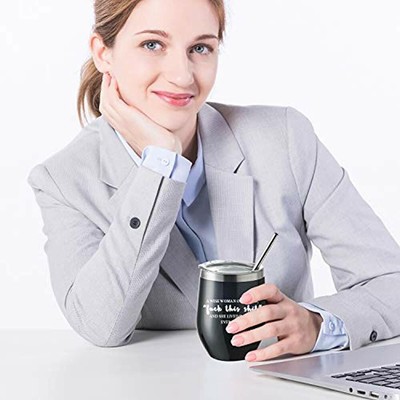 A Wise Woman Once Said - And She Lived Happily Ever After, Stainless Steel Wine