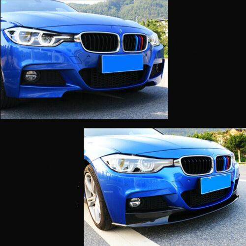 ::Car Front Bumper Spoiler Lip For 2012-2018 BMW F30 3 Series M Sport Carbon Fiber