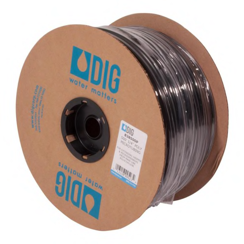 1/4 inch 500 feet Drip Emitter Line Irrigation Sprinkler Tubing Hose Lawn Water