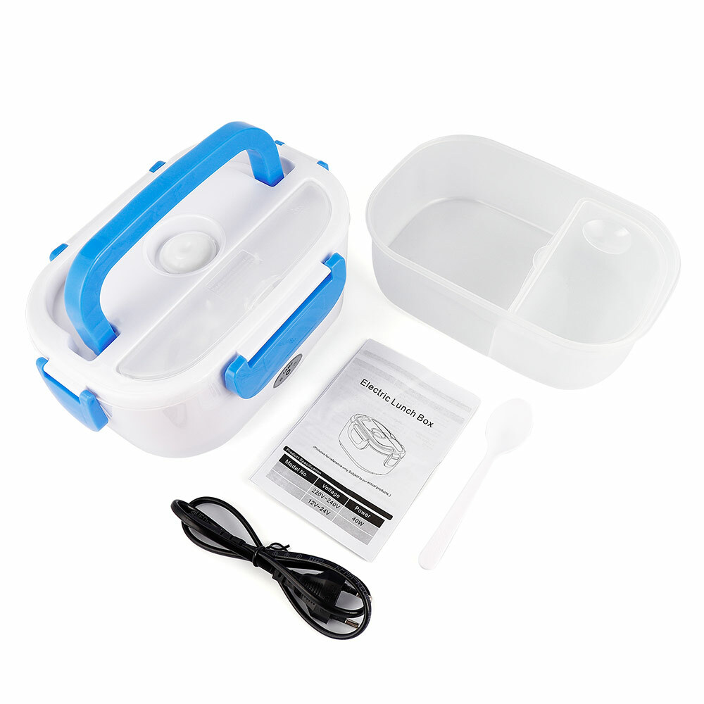 Portable Electric Self Heating Lunch Box Food Heater Warmer Storage