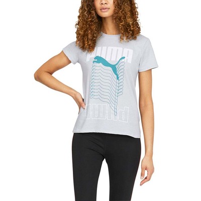 

Футболка Puma Cat Ladder женская синяя повседневная 671869-21, Синий