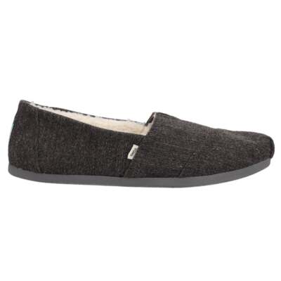 Женские серые повседневные слипоны на плоской подошве TOMS Alpargata Repreve Heavy Twill 10016711-02