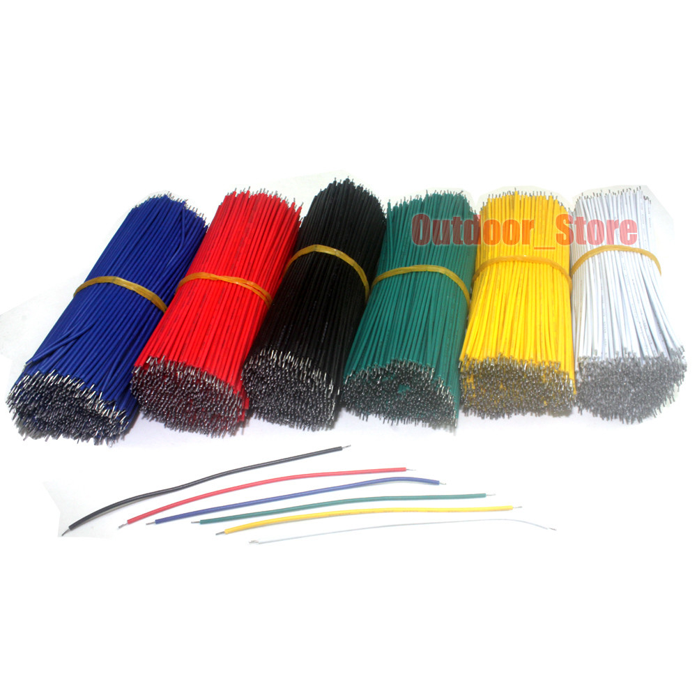 200pcs 26AWG UL1007 Double Head Tinned Copper Electronic wire (5 Color) lot