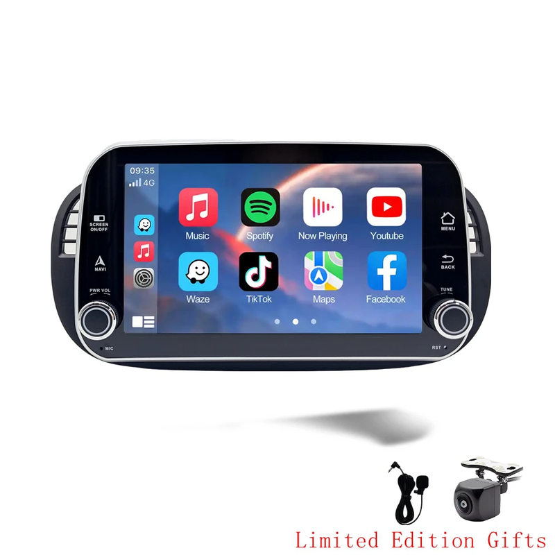 AUTORADIO FIAT 500, ABARTH 2007-2015 GPS ANDROID WIRELESS CARPLAY FIAT 500 8