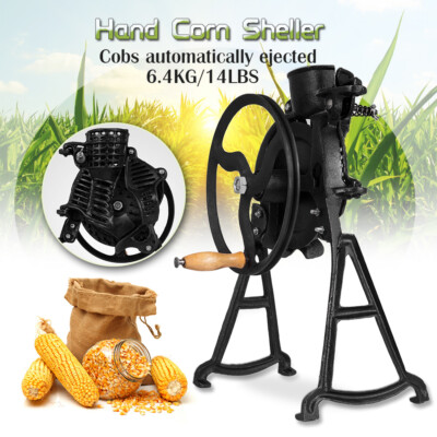 10'' Hand Operate Corn Thresher Sheller Threshing Stripping Machine Stripper Tool