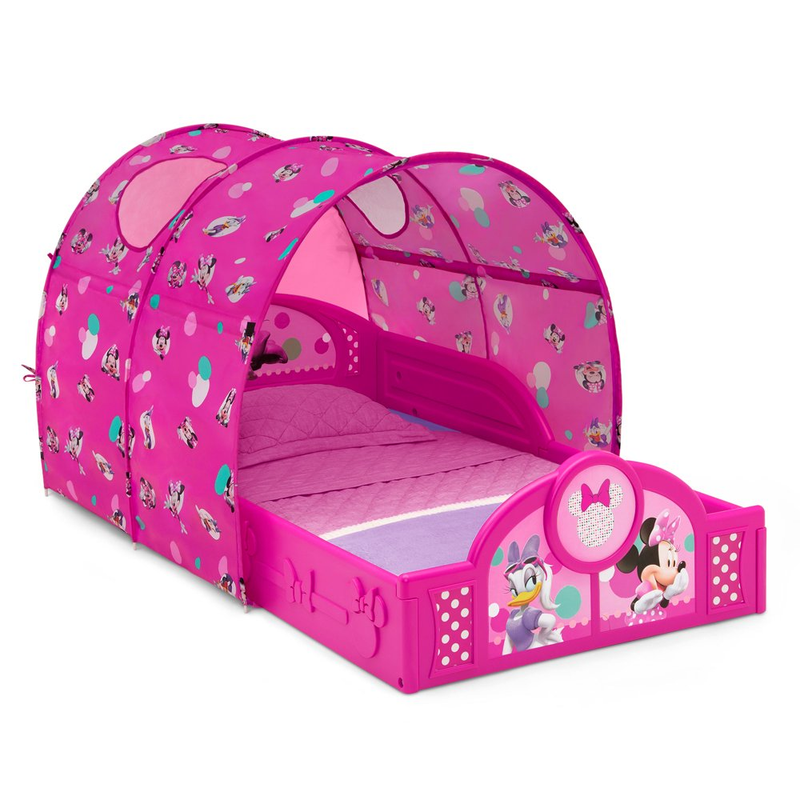 KIDS TODDLER BED Disney Minnie Mouse with Canopy Girls