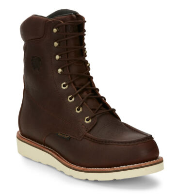 Pre-owned Not Available Chippewa Boot Edge Walker 8" Wp Toe Men's Boot In Brown/briar