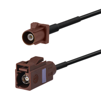 Car DVB-T/T2 Digital TV Tuner Antenna Extension Cable Fakra F Brown Cable 1m