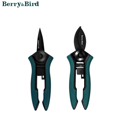 Berry&Bird 2Pcs Garden Pruning Shears Gardening Scissors Hand Pruners Tools