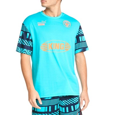 

Мужская футбольная майка Puma Mcfc Ftblheritage с круглым вырезом и короткими рукавами, размер  76521, Синий, Puma Mcfc Ftblheritage Crew Neck Short Sleeve Soccer Jersey
