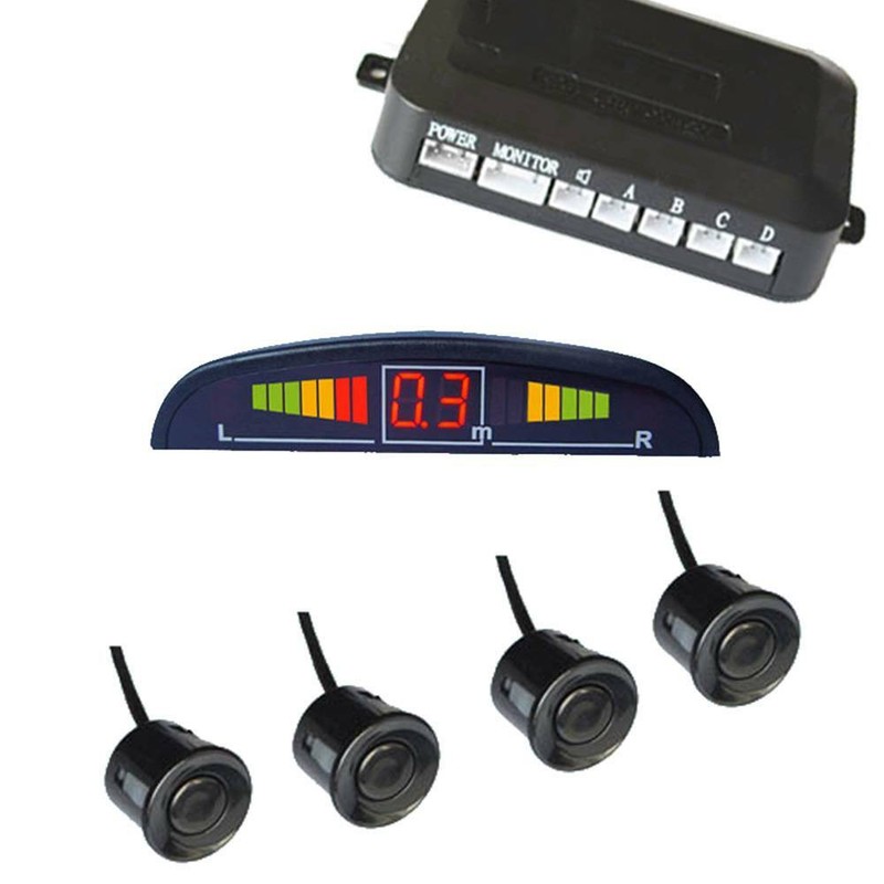 Car Parking Rear Reversing Sensors Kit Buzzer Audio Alarm Parktronic