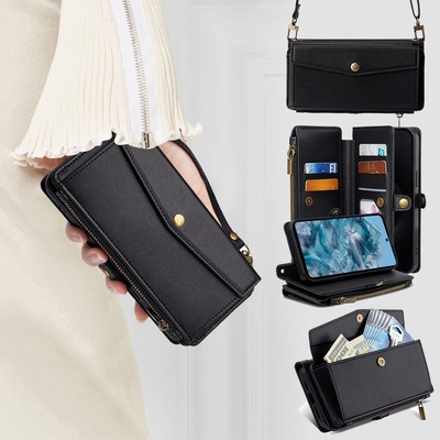 Luxury Leather Zipper Wallet Case Stand Cover For Google Pixel 9 Pro XL 8 7 Pro