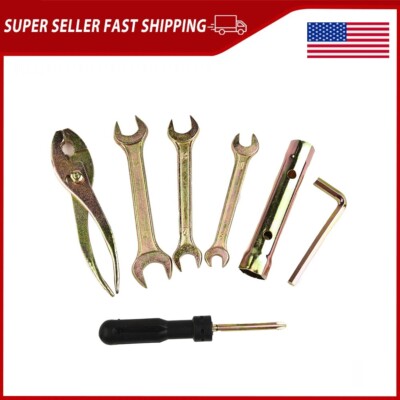 7Pcs Motorcycle Tool Kit With Storage Bag For Kawasaki For Suzuki Repair New