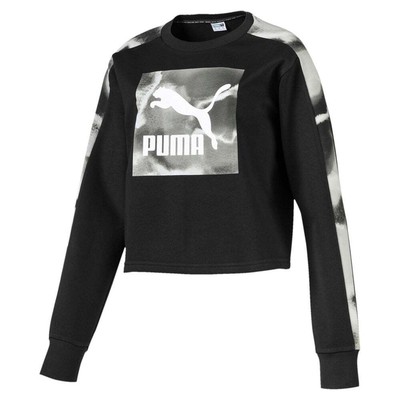 

Толстовка Puma Cloud Pack Crew Neck Женская Черная 596347-01, Черный