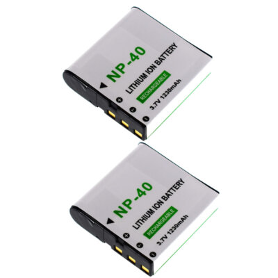 2-PACK Battery for Casio NP-40 NP40 Kodak LB-060 AZ521 AZ361 AZ501 AZ522