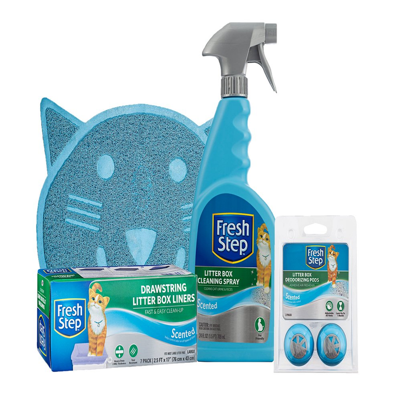 Fresh Step Drawstring Litter Box Liners Scented, Large Size, 30" X 17" - 7 Count