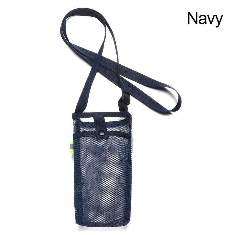 Portable Sport Water Bottle Cover Cup Sleeve Mobile Phone Bag Mesh Cup Pouch