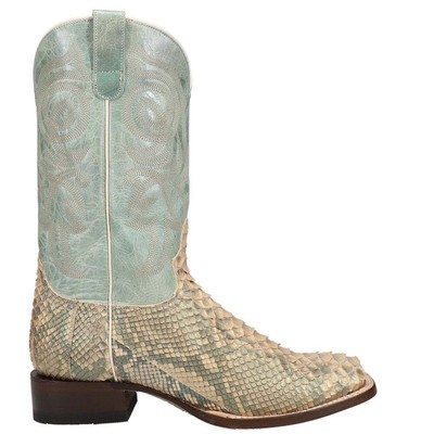 

Roper Oakley Python Square Toe Cowboy Womens Size 7 B Классические сапоги 09-021-6510-8, Синий, Roper Oakley Python Square Toe Cowboy