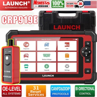 LAUNCH CRP919E PRO Elite OBD2 Scanner Car Diagnostic Tool Key Coding TPMS CANFD