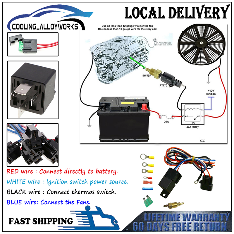 For 1962-1967 63 64 65 66 Chevy Nova II L6 V8 Aluminum 4 Row Radiator Shroud Fan