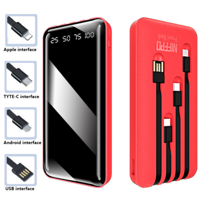 900000mAh Portable 4USB Power Bank External Battery Backup Charger Fast Charging