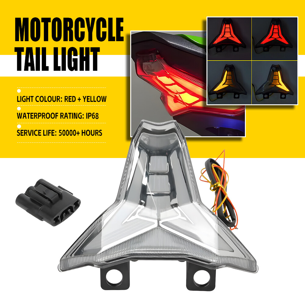 For Ninj ZX6R 2019-2025 Integrated LED Tail Light Brake Turn