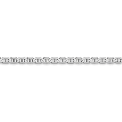 Pre-owned Superdealsforeverything Real 14kt White Gold 3mm Anchor Chain; 16 Inch; Lobster Clasp