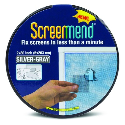 Screenmend Window Screen Repair Kit 1-2'' x 80'' Roll (Silver-Gray)