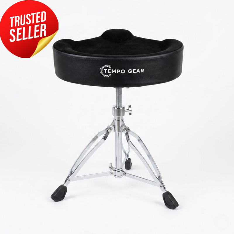 Drum Throne Saddle Seat Ergonomic Adjustable Height