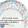 Bassinet Sheet Set 2 Pack Satin Ultra Soft Silk Fit for Rectangle, Hourglass, Oval Bassinet Mattress Protect for Baby Hair and Skin Cradle or Bassinet Sheets, Floral and Floral