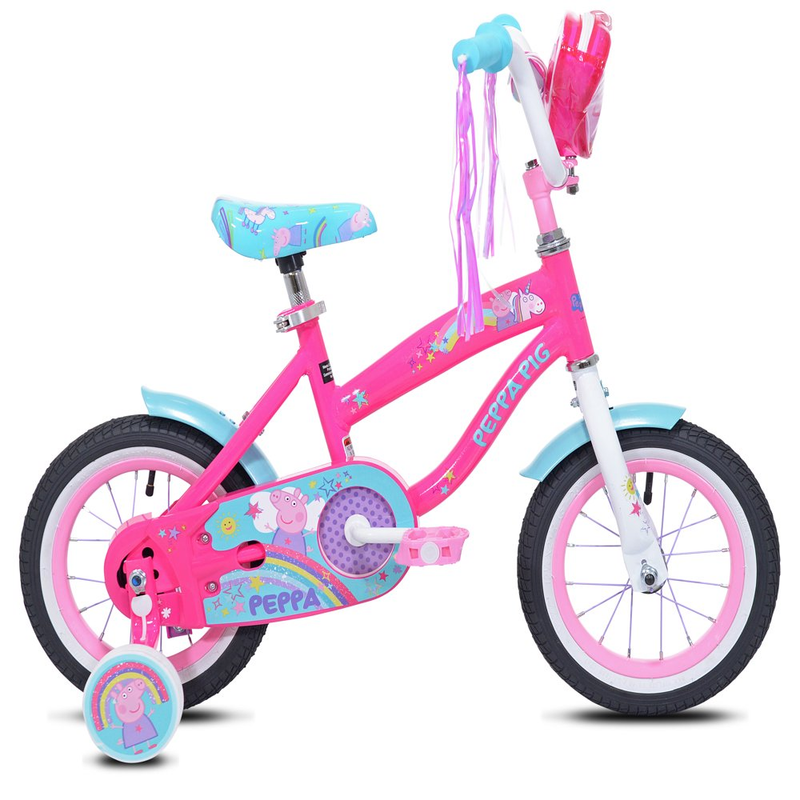 S Peppa Pig Kids Bicycle 12" Wheels W Training