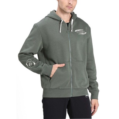 

Puma Rebel Full Zip Hoodie Mens Size  Повседневная верхняя одежда 583860-64, Зеленый