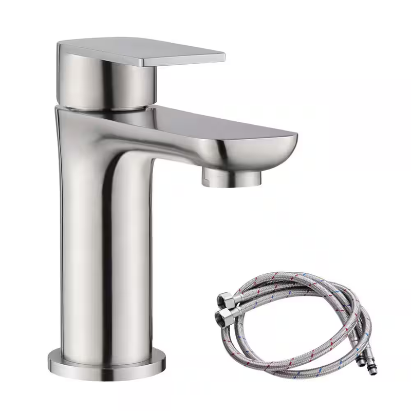 Bathroom Faucet Brushed Nickel Sink Faucet Single Handle Stainless Steel Cupc