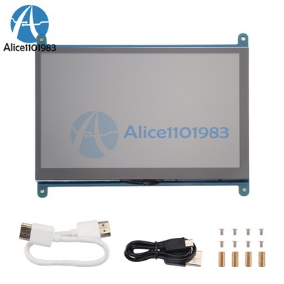 7'' USB HDMI IPS LCD Display Capacitive Touch Screen 1024x600 For Raspberry Pi 3