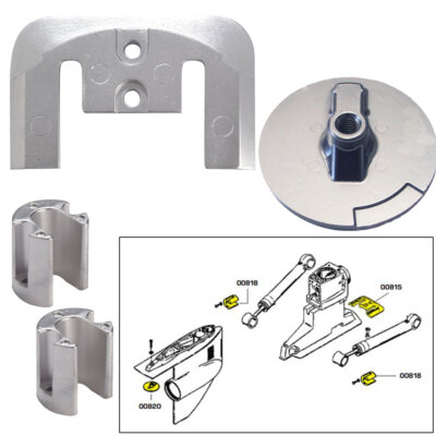 Tecnoseal Anode Kit w/Hardware - Mercury Bravo 2-3 up to 2003 - Magnesium 208...