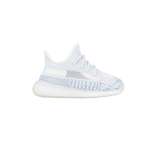 adidas Yeezy Boost 350 V2 Синие кроссовки без шнуровки для маленьких мальчиков Повседневная обувь FW304
