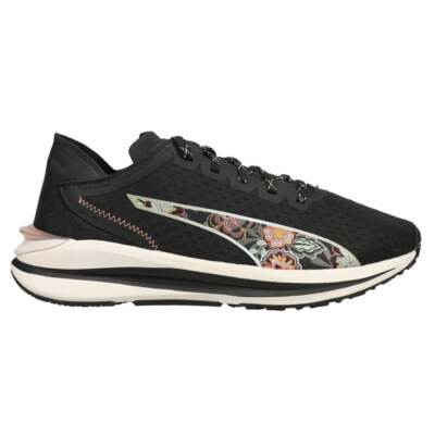 

Puma Electrify Nitro Frida Kahlo Graphic Женские черные кроссовки Спортивная обувь 37, Черный, Puma Electrify Nitro Frida Kahlo Graphic