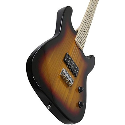 Jameson Solid Body Guitars 6 String Full Size Vintage Sunburst Electric With SB