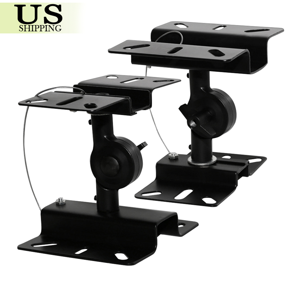 Details About 2 Pack Heavy Duty Speaker Wall Ceiling Mount Brackets Surround Sound Adjustable