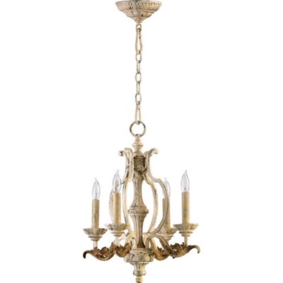 Quorum 6037-4-70 Traditional Four Light Chandelier from Florence collection*NEW*