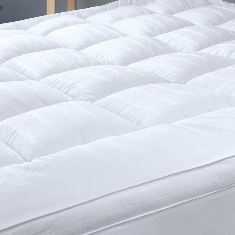 Extra Thick Pillow Top 3 Inch Mattress Topper King Size for Firm Mattress, Cooli