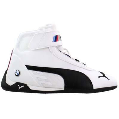 

Puma Bmw M Motorsport RCat High Top Мужские черные, белые кроссовки Повседневная обувь 339, Black;white, Puma Bmw M Motorsport RCat High Top