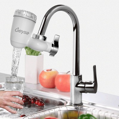Geysa 6 Stage Faucet Filter With Advanced Water Filtration White