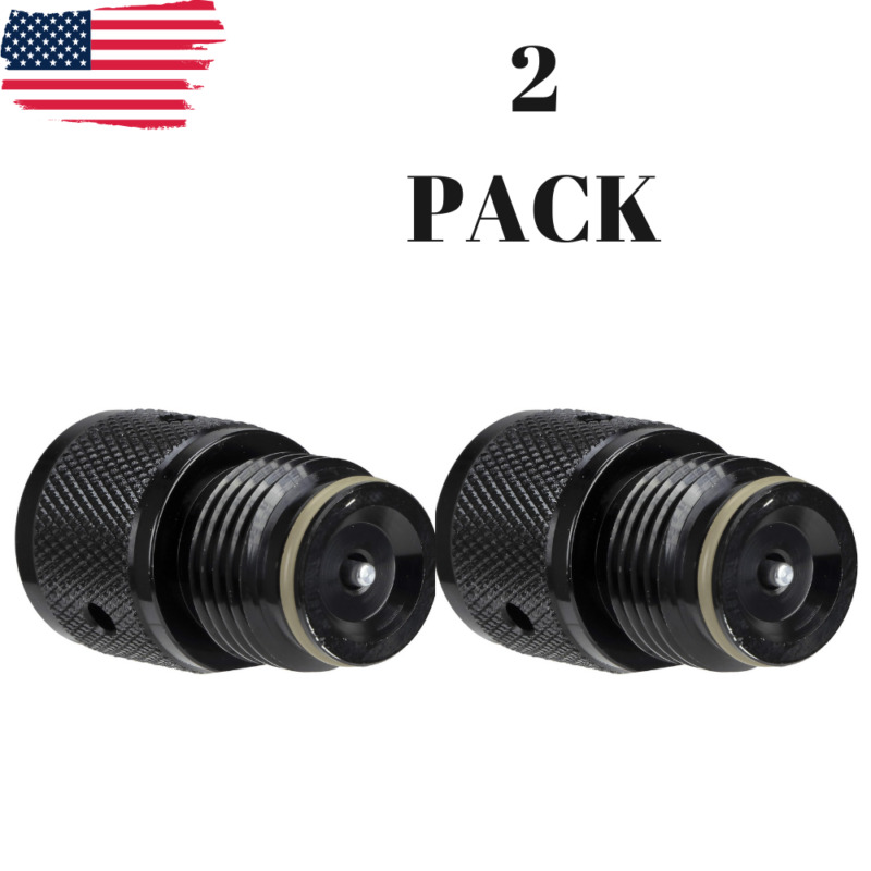 JT CO2 Paintball Tank Adapter for 90g Pre-Filled CO2 Tanks - 2 PACK