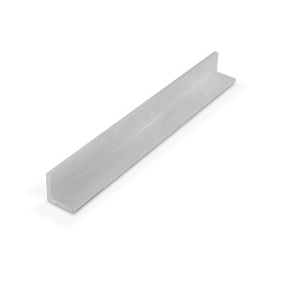 Alu449-M Mill Finish 3/4'' x 3/4'' x 1/8'' Aluminum Angle Moulding 46'' (3 Pack)