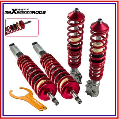 Red Coilovers Shock Absorbers For Volkswagen VW Golf Rabbit MK2 MK3 VR6 JETTA