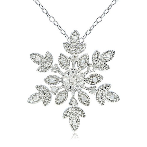Anhänger & Halsketten aus Sterlingsilber mit Diamanten